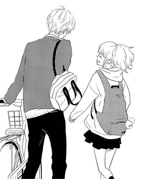 500x600 Anime Couple Drawing