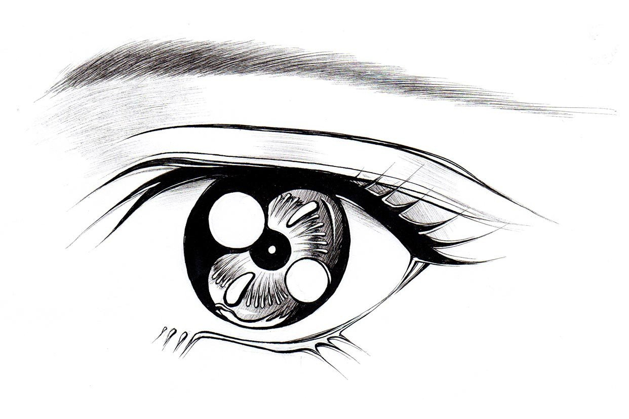1242x828 How To Sketch Anime Eyes