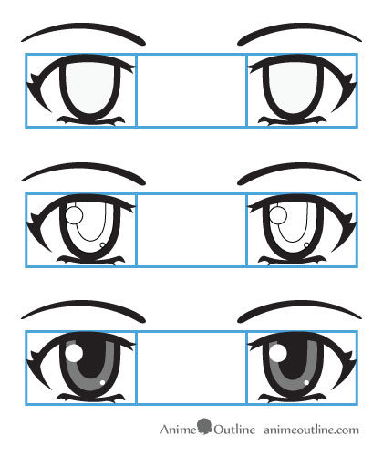 420x500 How To Draw Anime Eyes And Eye Expressions Tutorial