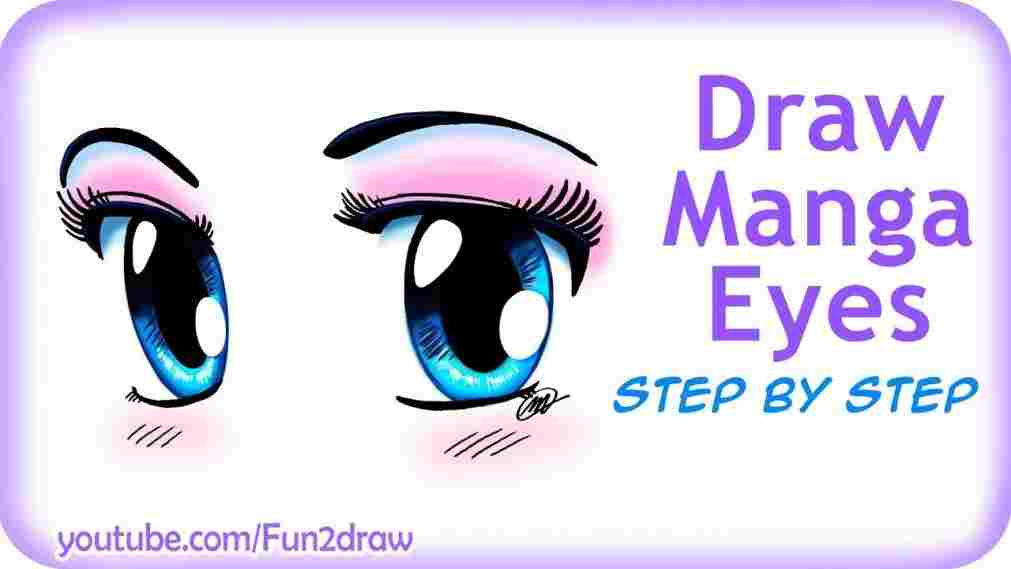 1011x569 Steps How To Draw Simple Cute Anime Eyes With Pictures