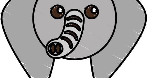 471x250 Cute Baby Elephant Drawing Images Family Simple Sketches