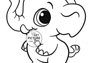 300x210 Cute Baby Elephant Drawing
