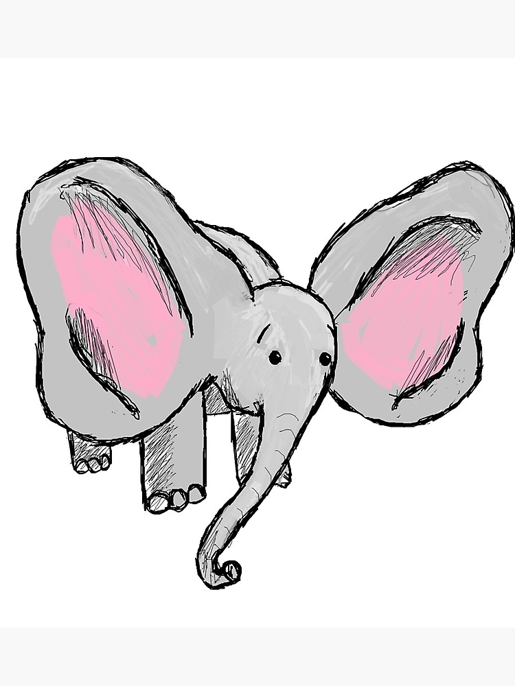 Cute Baby Elephant Drawing | Free download on ClipArtMag