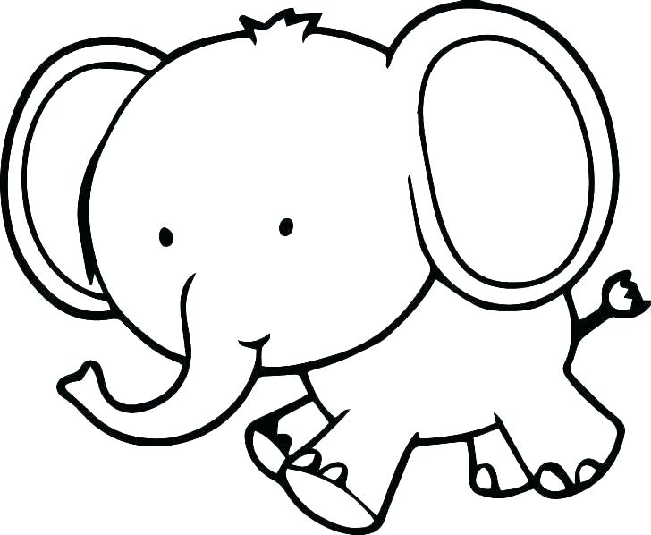728x598 Elephant Coloring Pictures New Cute Baby Elephant Coloring Pages