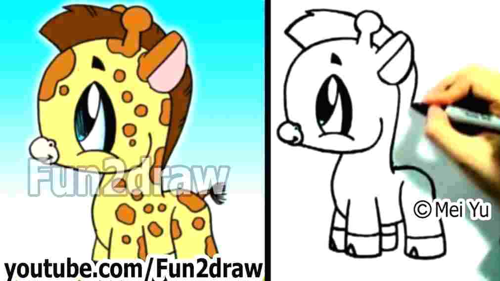 1011x569 How To Draw A Cute Baby Giraffe