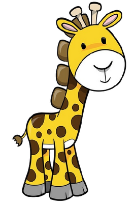 266x399 Cartoon Giraffe Clip Art Clip Art Baby Animals Cartoon Giraffe