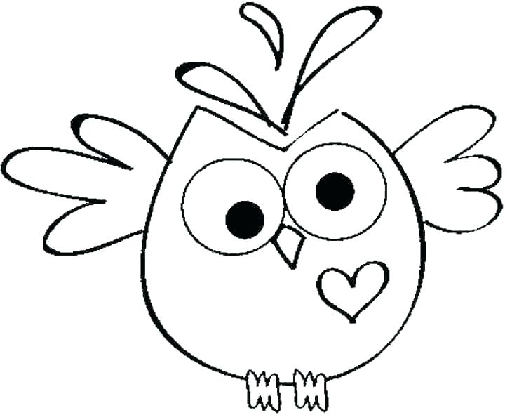 720x591 Baby Owl Coloring