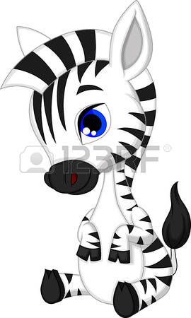 270x450 An Illustration Of A Black And White Cartoon Zebra Art Zebra