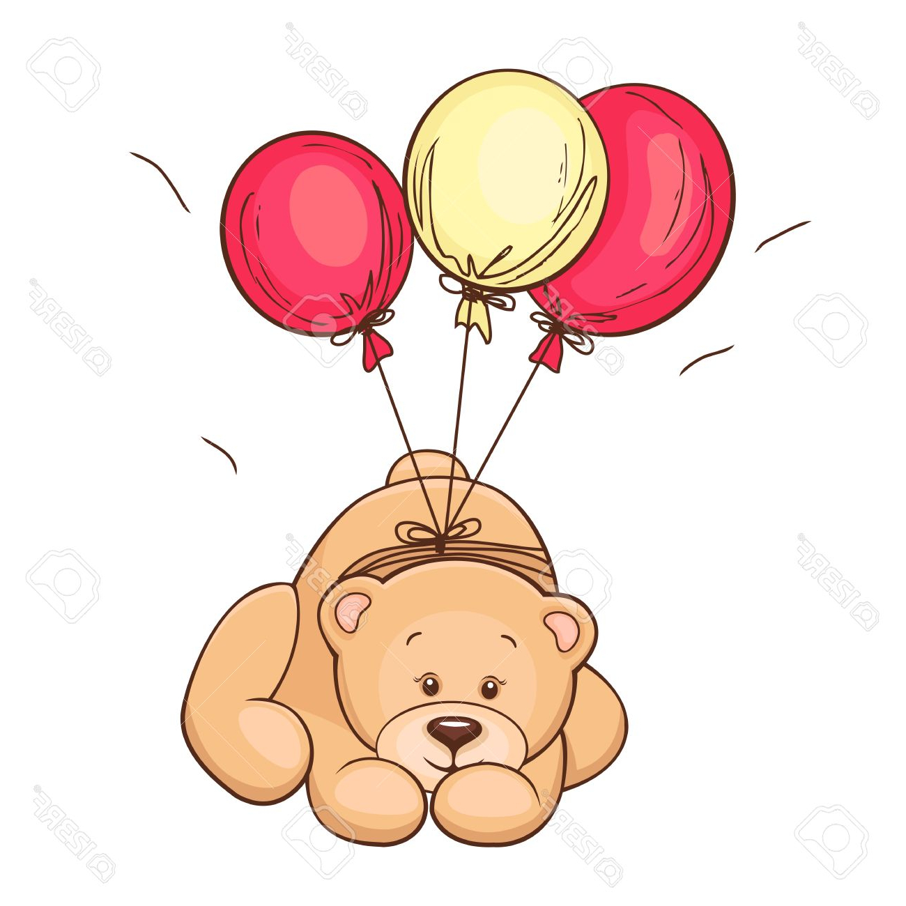 1300x1300 Teddy Bear Colorful Drawing Hand Drawn Cute Teddy Bear