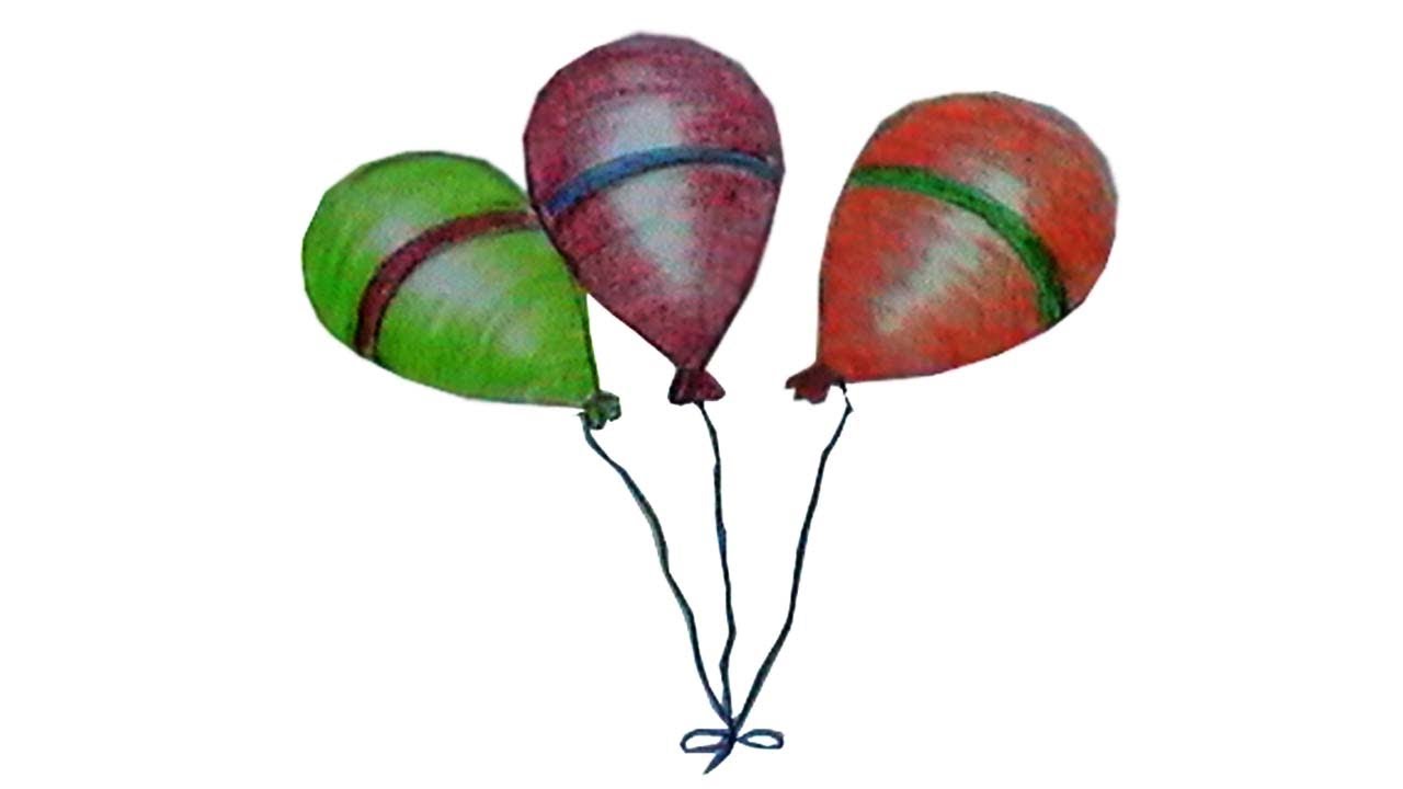 1280x720 How To Draw Balloon Step