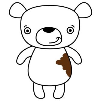 336x336 Brown Bear Drawing Easy Koala We Bare Cute Cartoon Pooh Iydunetwork