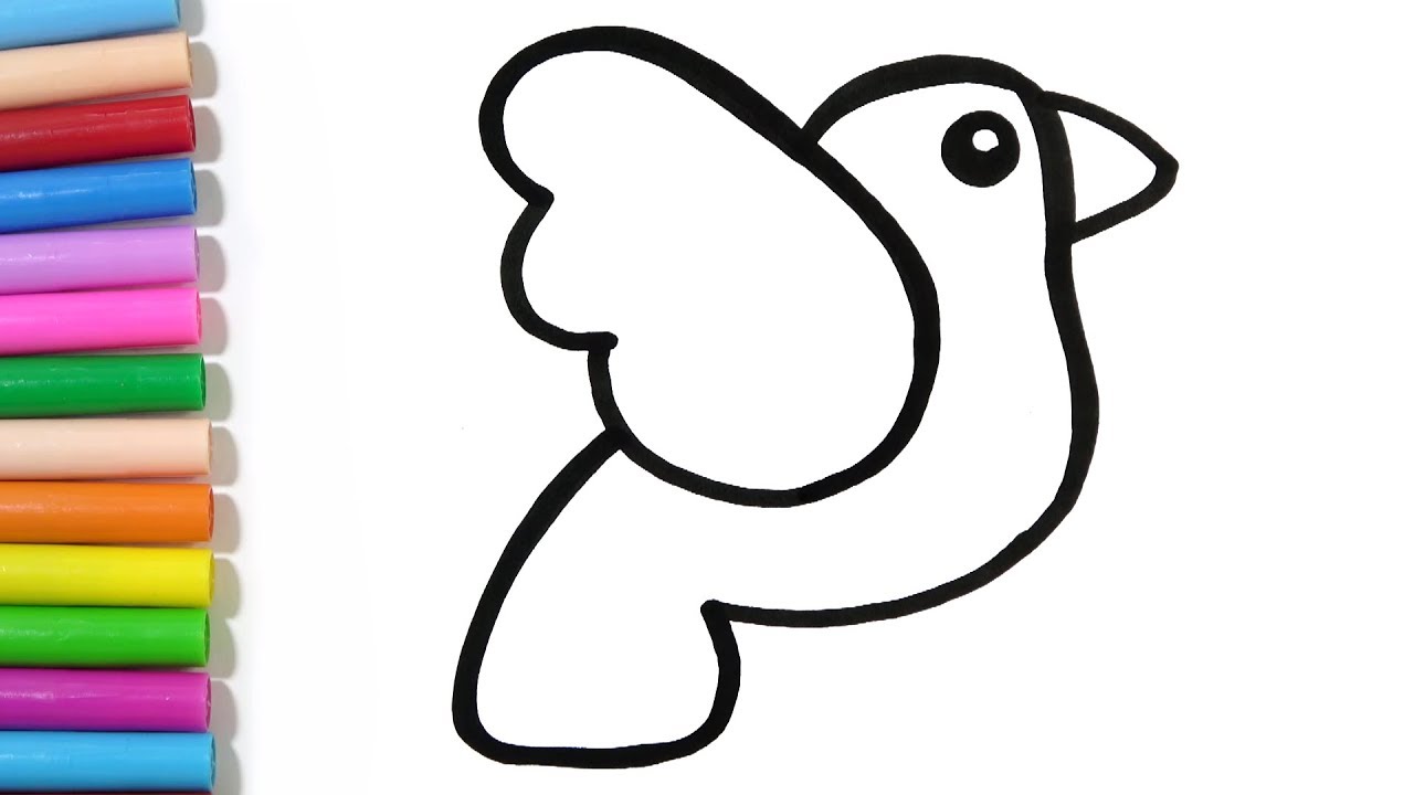1280x720 How To Draw A Cute Bird Easy Hde