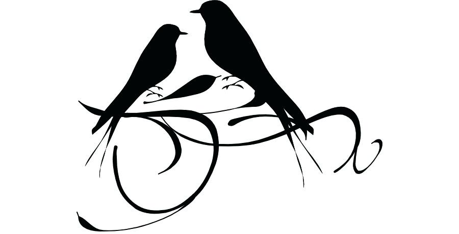 900x460 Love Bird Drawings