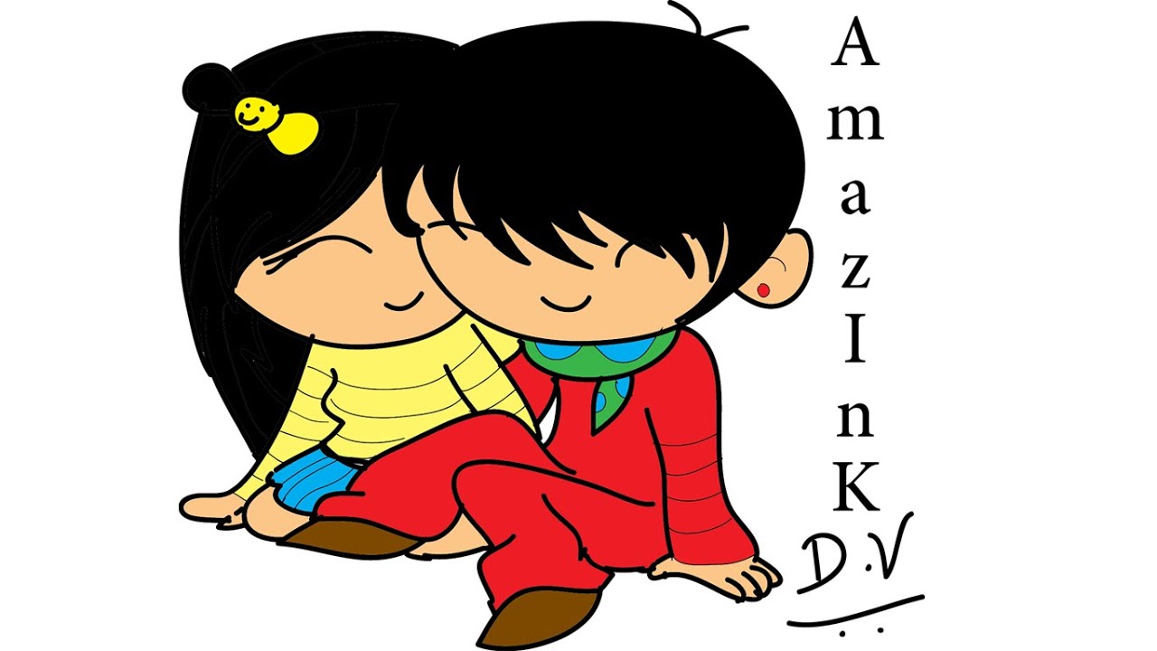 1280x720 Learn How To Draw A Cute Boy And Girl