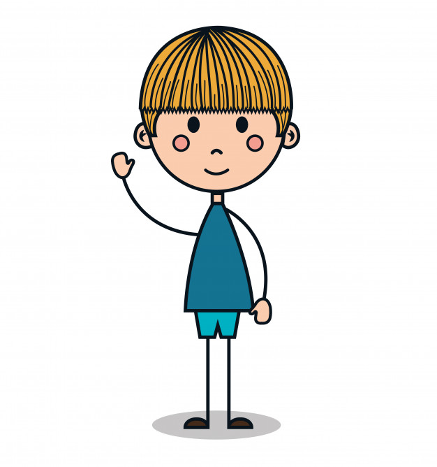 626x668 Cute Little Boy Drawing Vector Illustration Design Vector