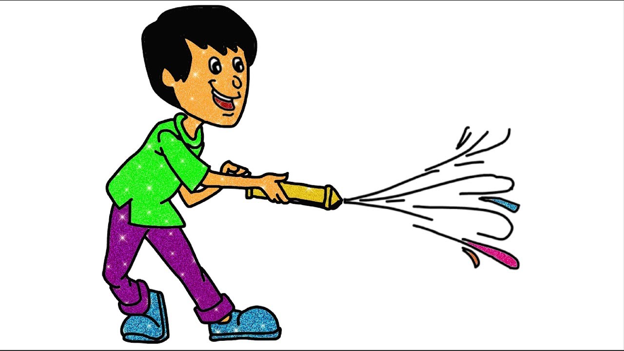 1280x720 Colorful Holi Boy Drawing How To Draw Cute Boy Face