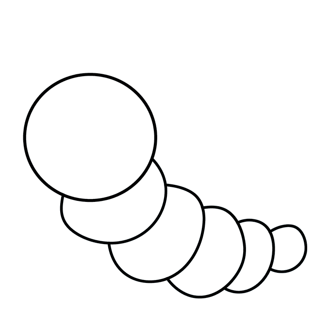 680x678 How To Draw A Cute Caterpillar
