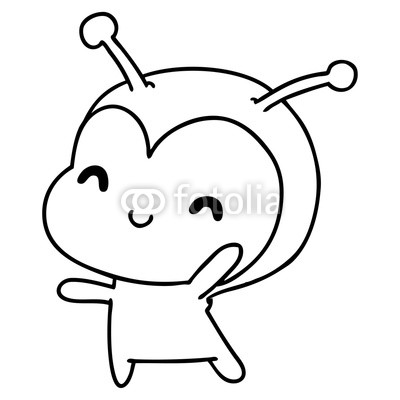 400x400 Line Drawing Kawaii Of A Cute Lady Bug Buy Photos Ap Images