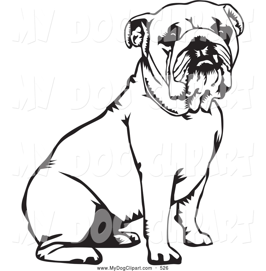 1024x1044 Cute Bulldog Clipart