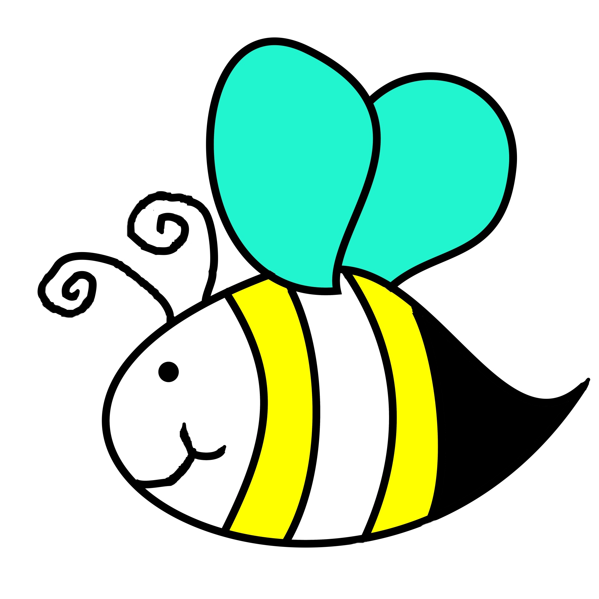 1920x1920 Bee, Honey, Drawing, Flying, Cute