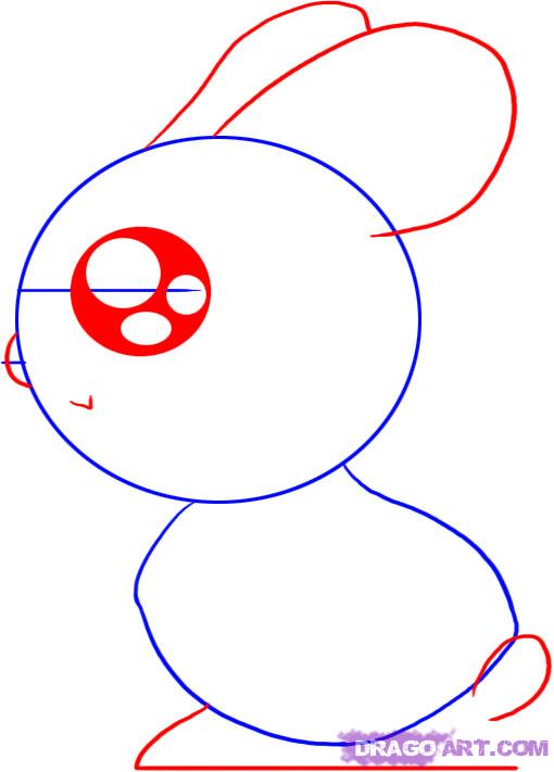 510x711 How To Draw A Chocolate Easter Bunny Step Cute Pictures