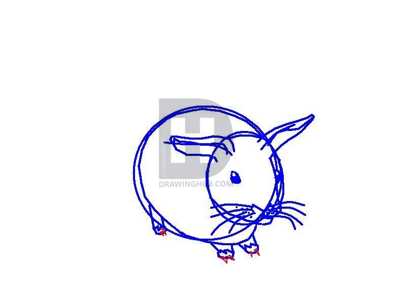 780x583 How To Draw A Cute Bunny, Step