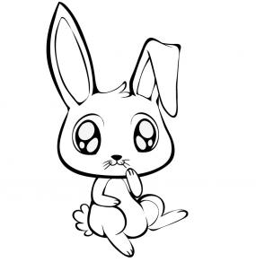285x302 How To Draw Easter Bunny, Step