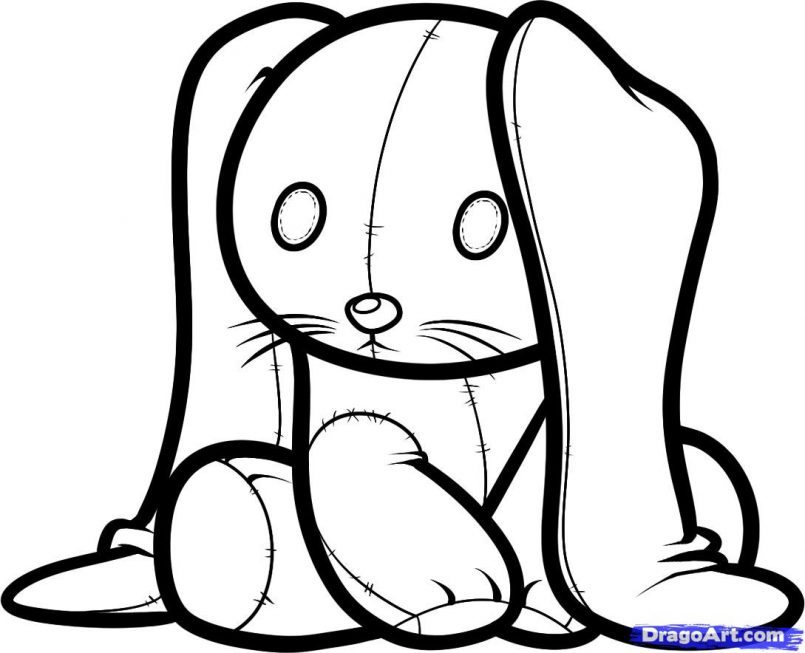 805x653 Cute Bunny Rabbit Drawing At Getdrawings Com Free For Personal Use