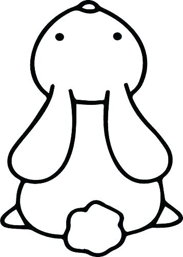 357x500 outline of a bunny outline of a bunny outline bunny tattoo