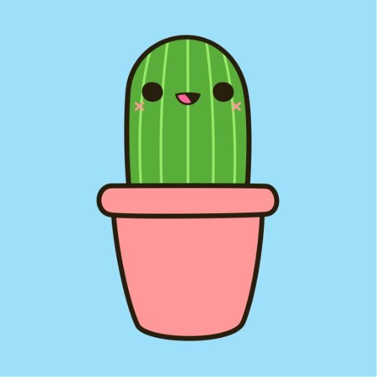 550x550 Cute Cactus