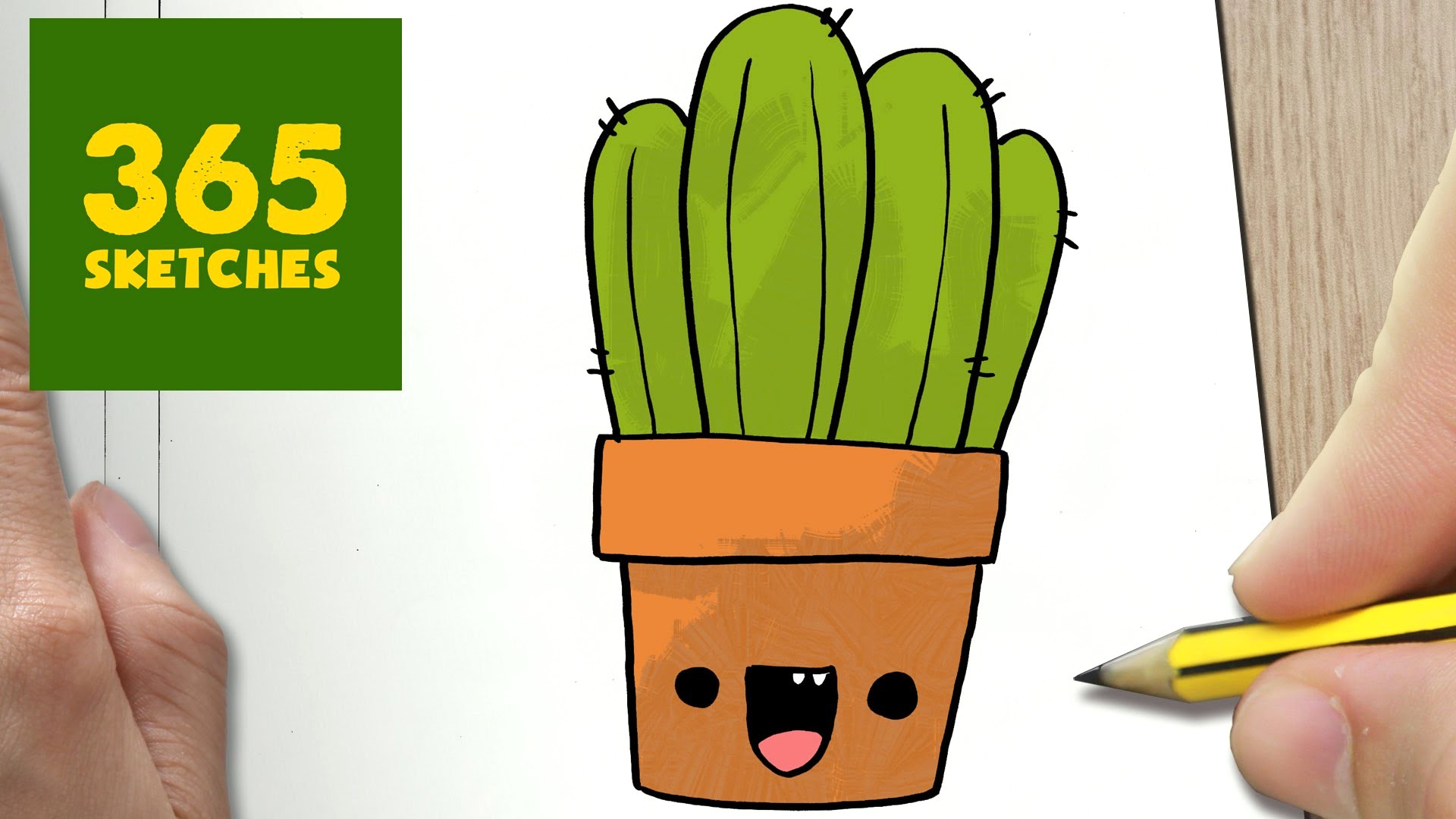 1920x1080 maxresdefault cute cactus drawing