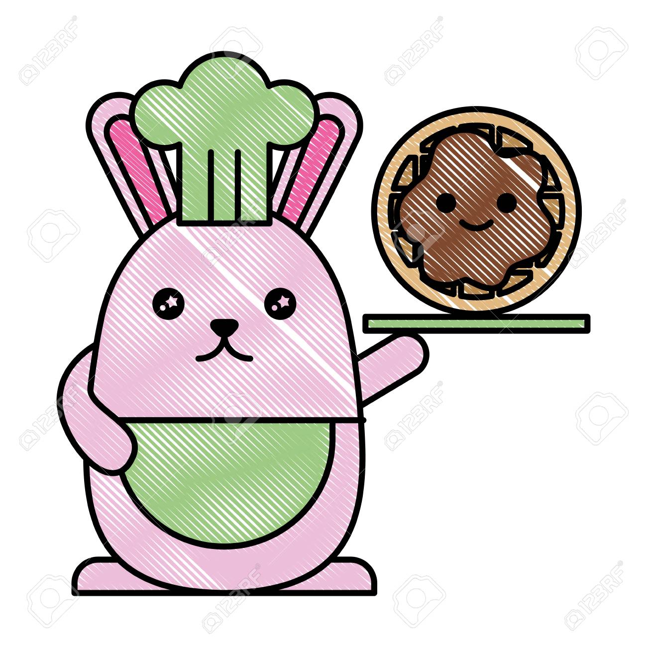 1300x1300 Cookie Cutter Drawing Cartoon Monster Cute Stencil Black And White