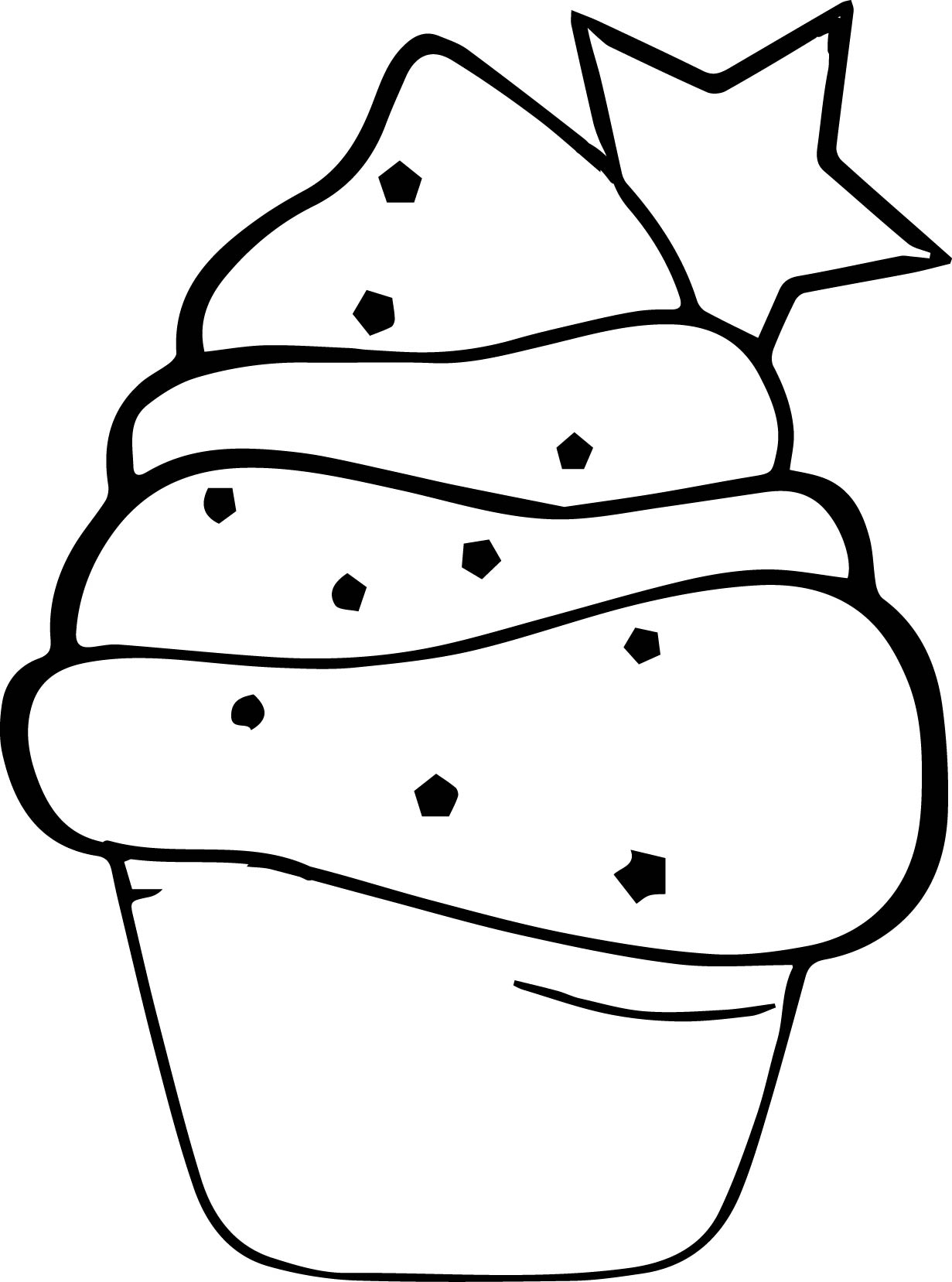 1231x1657 Cup Cake Coloring Pages