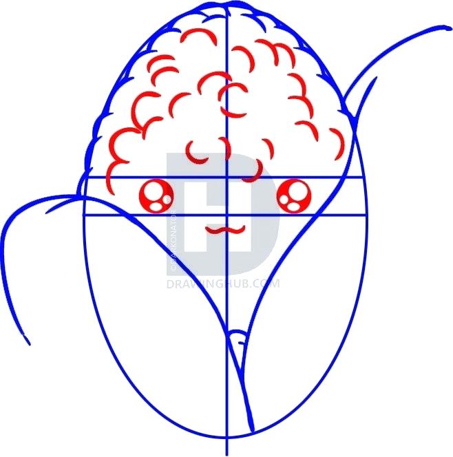 658x664 How To Draw Corn On The Cob Draw So Cute Candy Corn