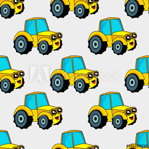 500x500 Cute Kids Pattern For Girls And Boys Colorful Car, Auto