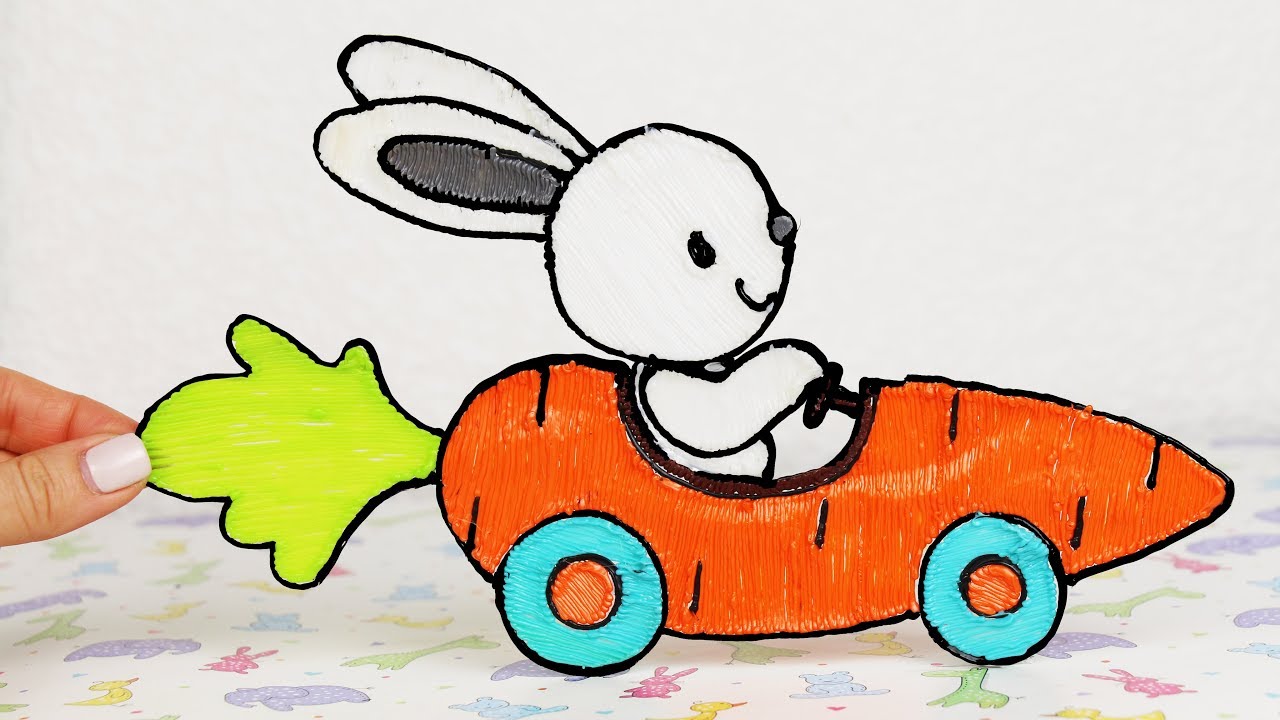 1280x720 How To Draw Cute Rabbit With Pen For Kids