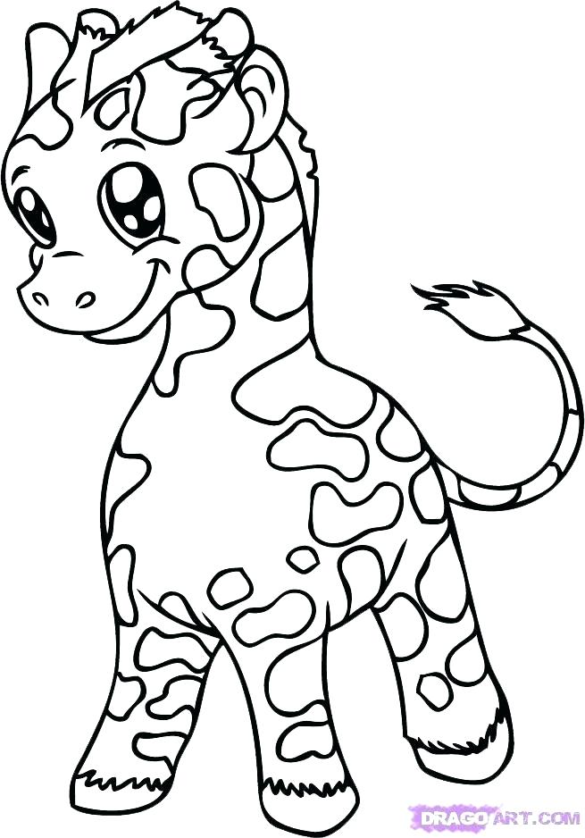 655x938 Cute Cartoon Animals Coloring Pages