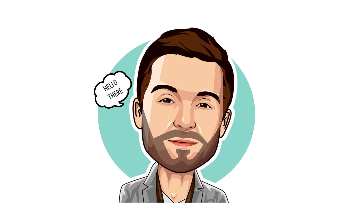 1421x871 Draw Cute Cartoon Caricature Of You