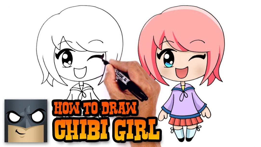 Cute Cartoon Girl Drawing