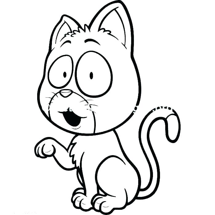700x700 Cute Kitty Drawing Cute Kitty Drawings Easy
