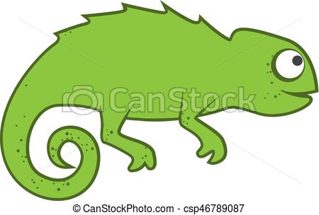 450x304 Green Cute Chameleon