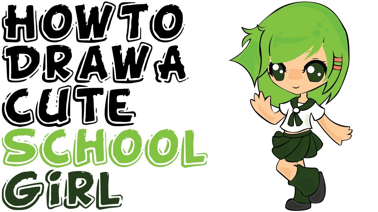 1280x720 How To Draw A Cute School Girl