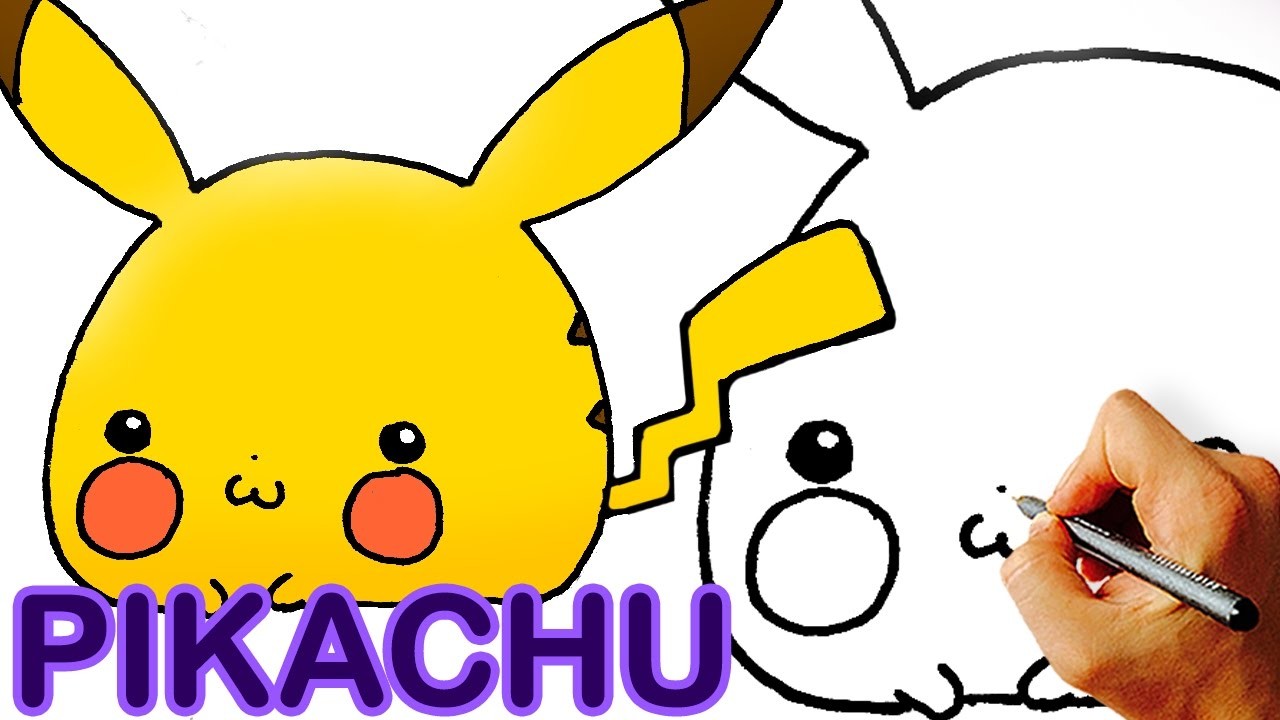 1280x720 Very Easy! How To Draw Cute Chibi Pikachu Step