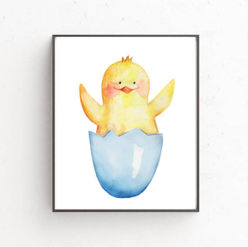 794x791 Chicken Cute Chicken Baby Decor In A Nursery Etsy