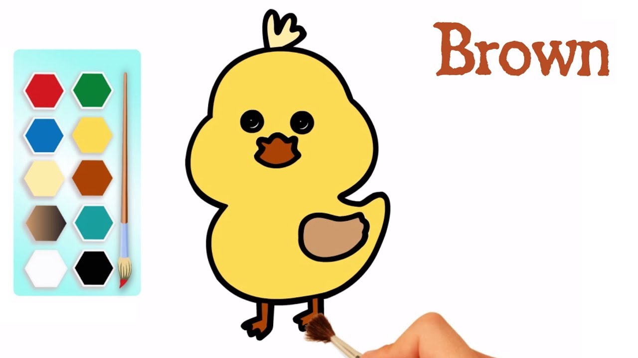 1280x720 Coloring A Cute Chicken Cute Chicken Drawing Pages Mhp