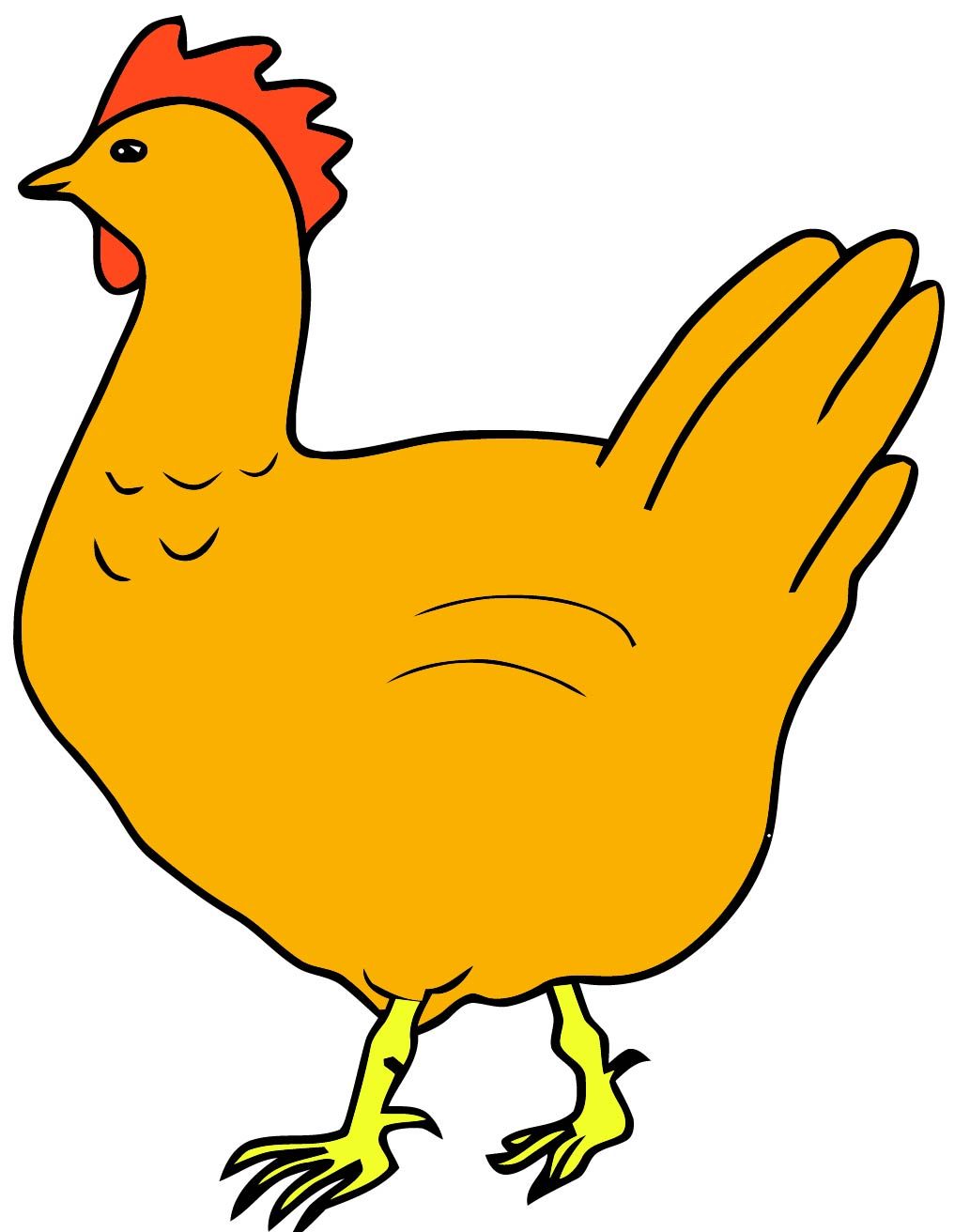 1033x1312 Myvect Drawing Cute Chicken Vector