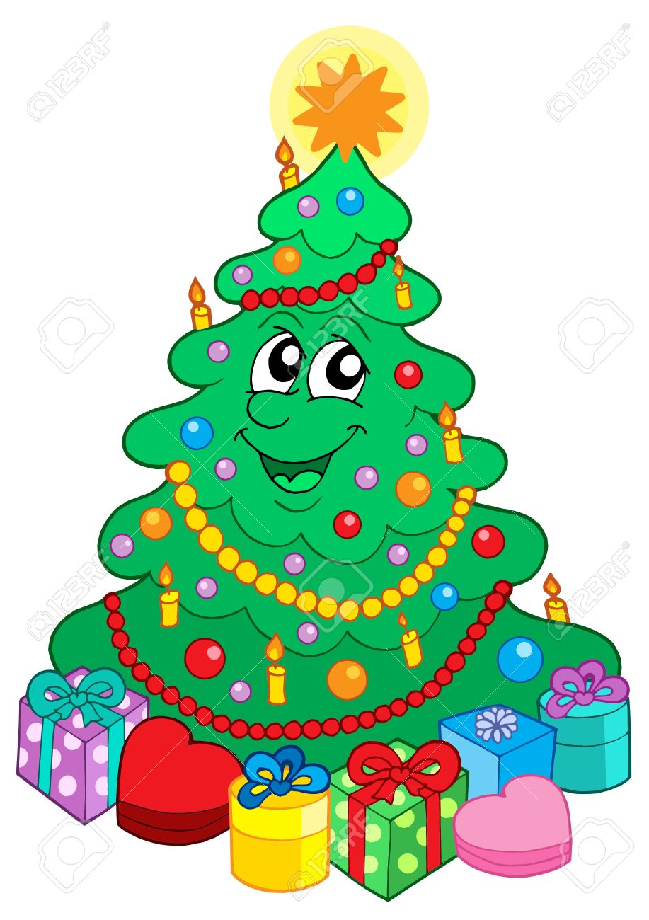 Cute Christmas Tree Drawing Free download on ClipArtMag