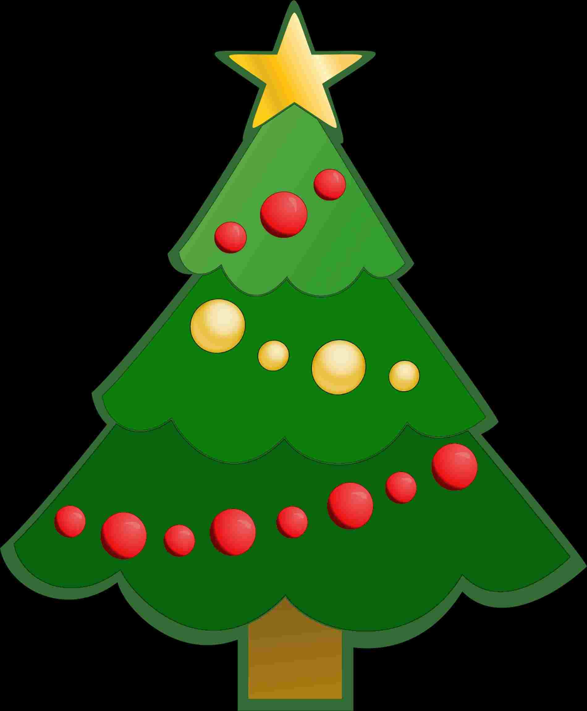 Cute Christmas Tree Drawing Free download on ClipArtMag