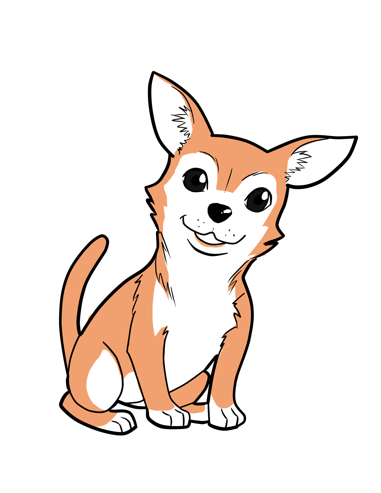 1275x1650 Collection Of Free Corgi Drawing Comic Download On Ui Ex
