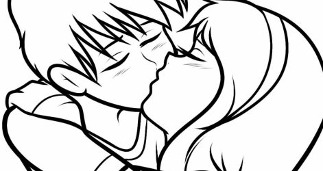 471x250 Couple Drawings Holding Hands With Colour Black Cartoon Color